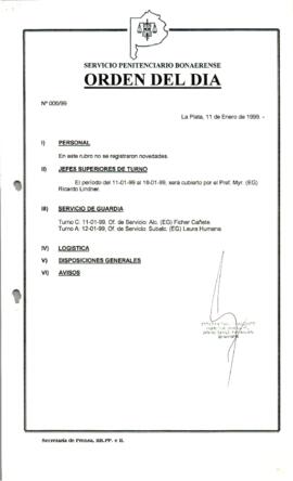 Orden del Día N° 6 1999-01-11